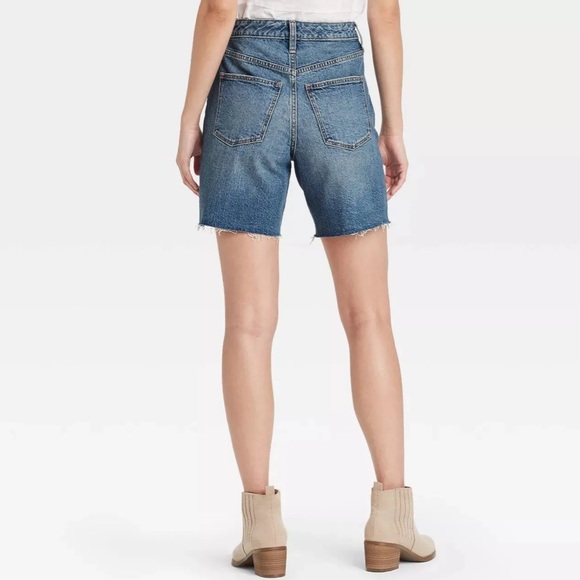 UNIVERSAL THREAD Vintage Bermuda Stretch Raw Hem Denim Jean Shorts Size 20 NEW - Picture 13 of 15